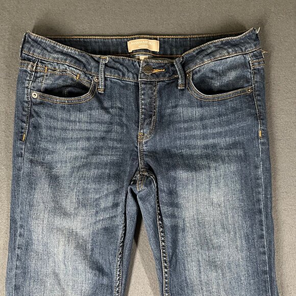 Banana Republic Factory Womens 29/8 Regular Bootcut Fit Blue Jeans Flap Pockets - Picture 3 of 11